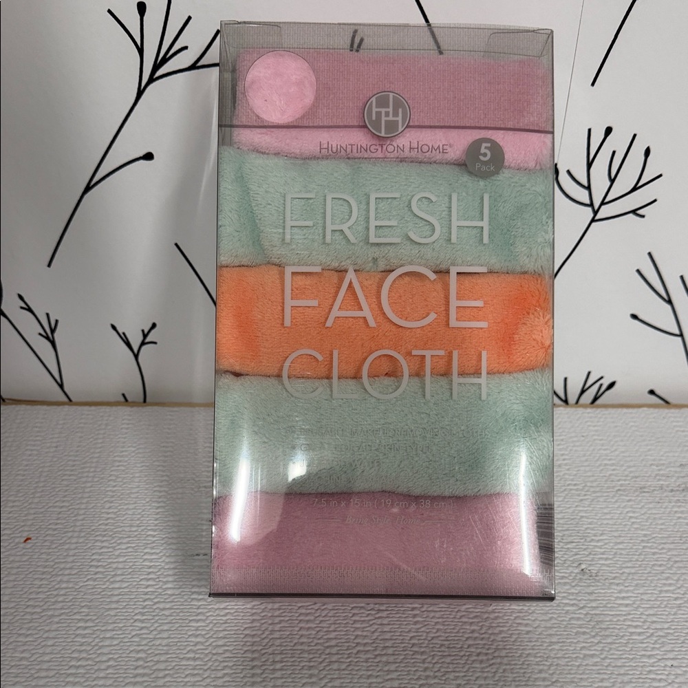 Huntington Home Face Cloth Set - Pink, Mint, Orange